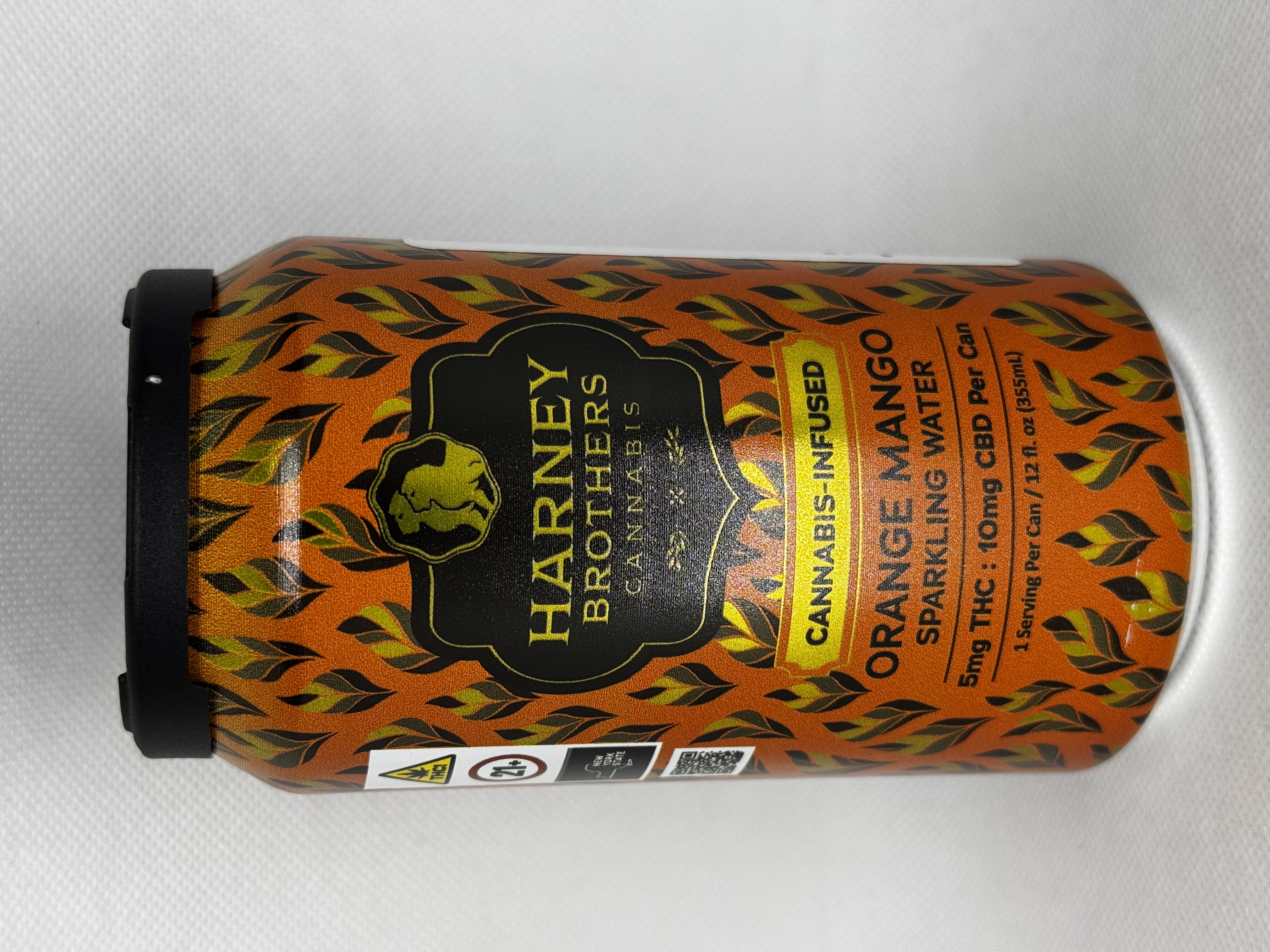 Photograph of product: Harney Brothers | 12oz Orange Mango Sparkling Water