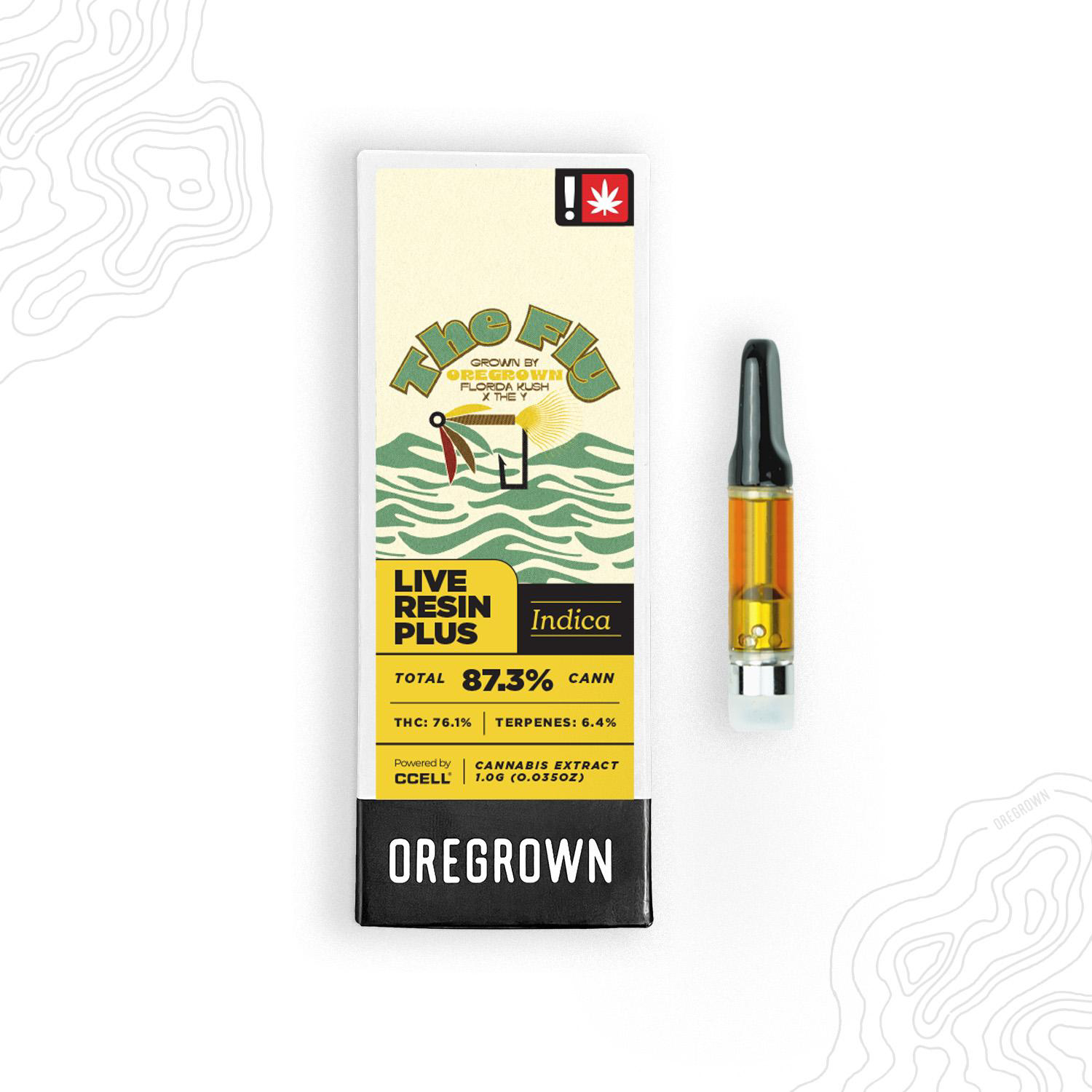 Photograph of product: Oregrown Live Resin Plus: The Fly