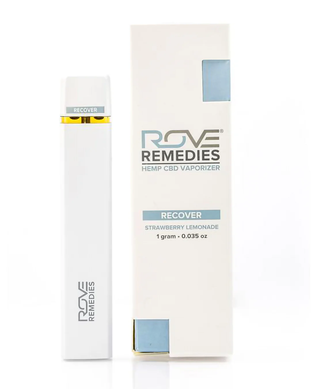 Photograph of product: Rove Remedies Recover Disposable Strawberry Lemonade CBD 1g