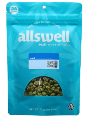 Photograph of product: Allswell Larry Burg Oui'd Flower - 28g