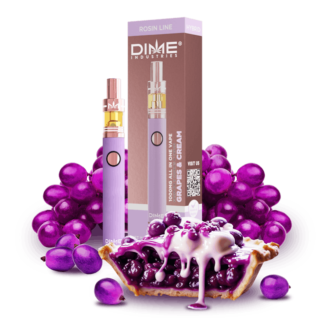 Photograph of product: Grapes & Cream Rosin Disposable (0.6g) - 
