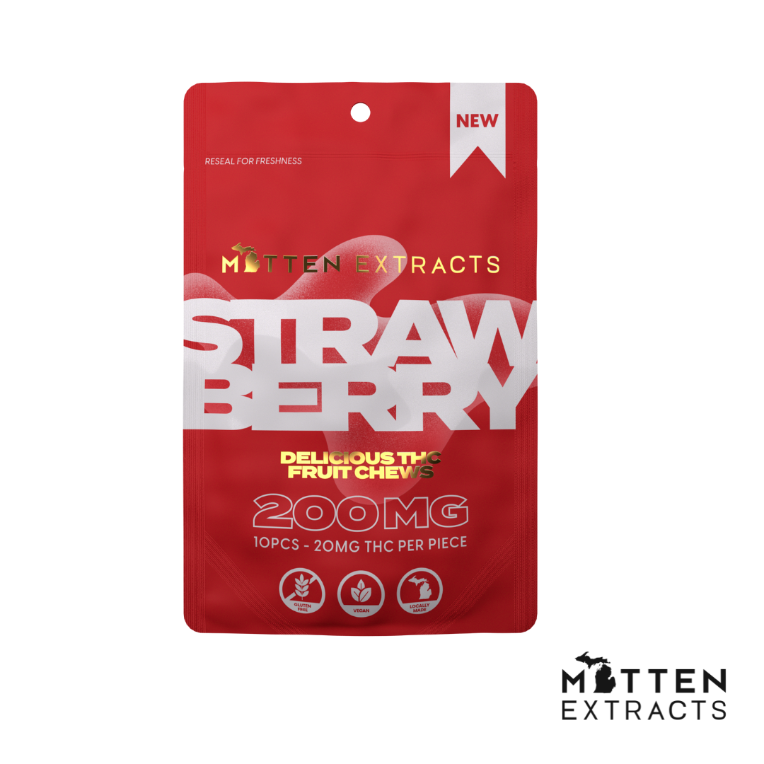 Photograph of Product: Strawberry Fruit Chews | 200MG