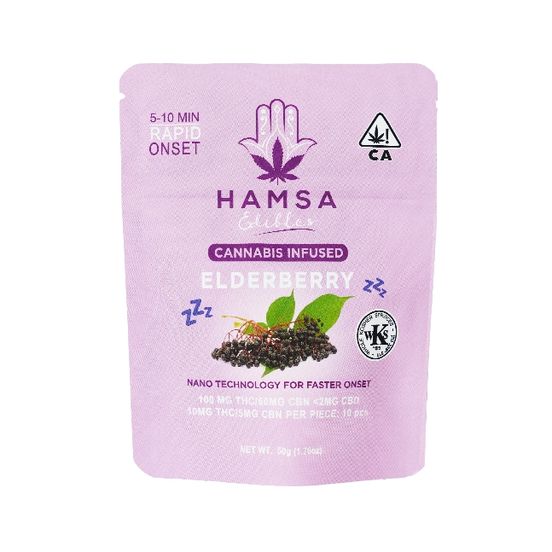 Photograph of product: Hamsa - Elderberry TH-oui/CBN Gummies - 