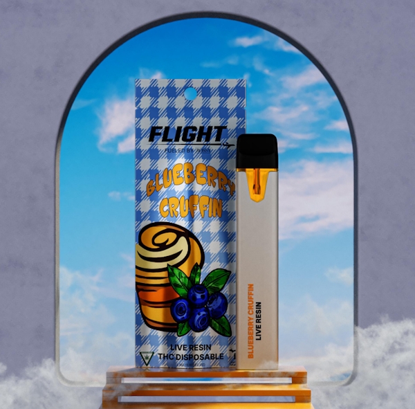 Photograph of product: Blueberry Cruffin Live Resin Disposable