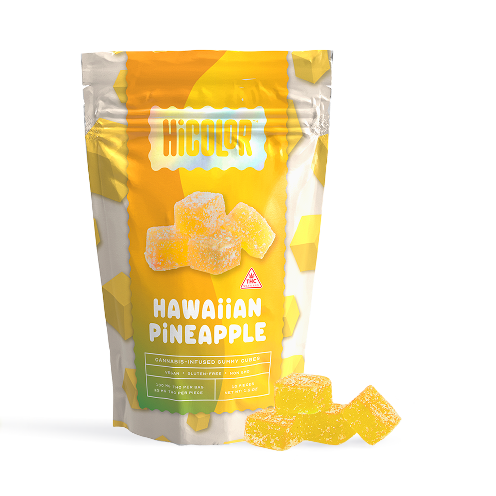Photograph of product: Hawaiian Pineapple Gummies | 10-pack
