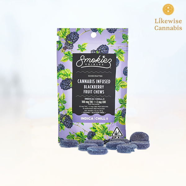 Photograph of product: 10-PACK 100MG BLACKBERRY Oui'd GUMMIES