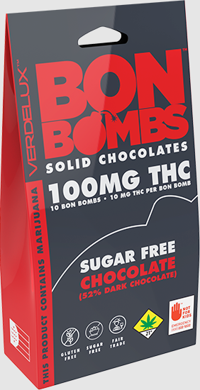 Photograph of product: Bon Bomb - Sugar Free [100mg] - 10pk Edibles