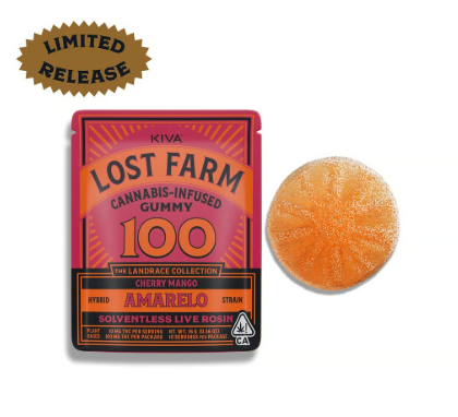 Photograph of product: LOST FARM - CHERRY MANGO SINGLE 100MG