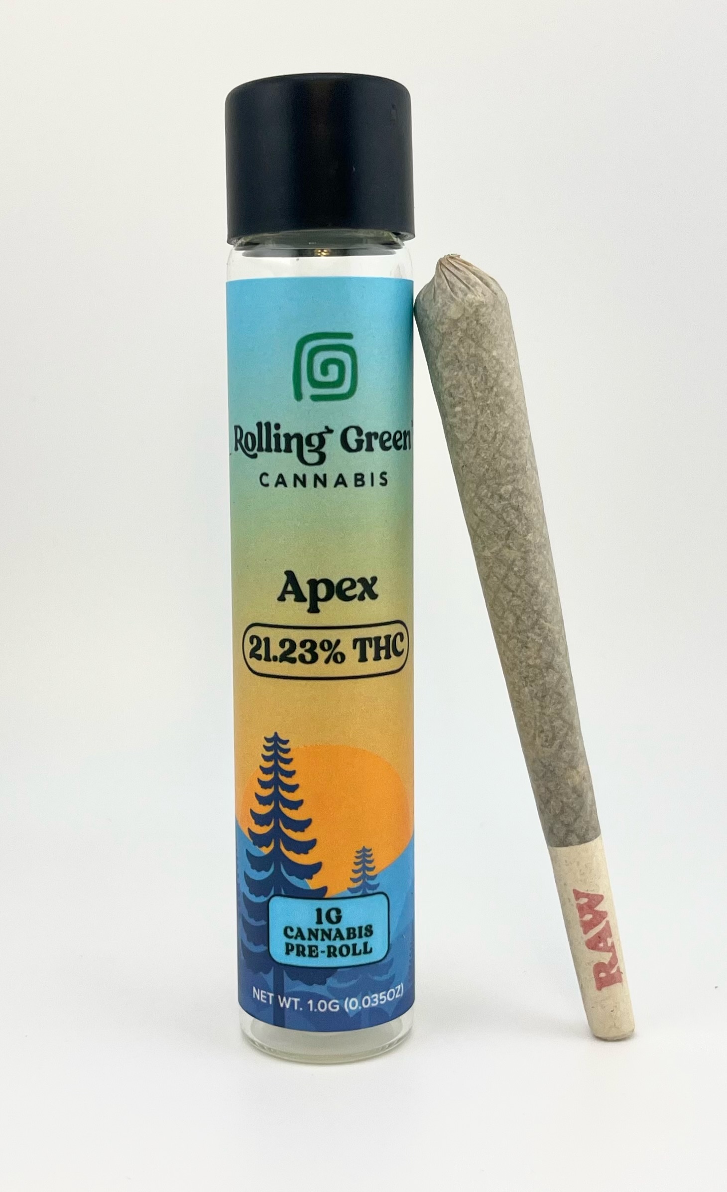 Photograph of product: Rolling Green Ice Cream Cake Pre-Roll (IH)