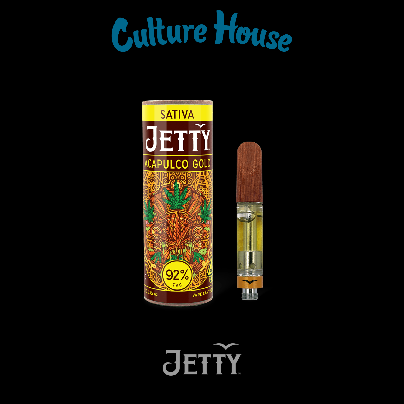 Photograph of product: Jetty | Acapulco Gold | Vape Cartridge