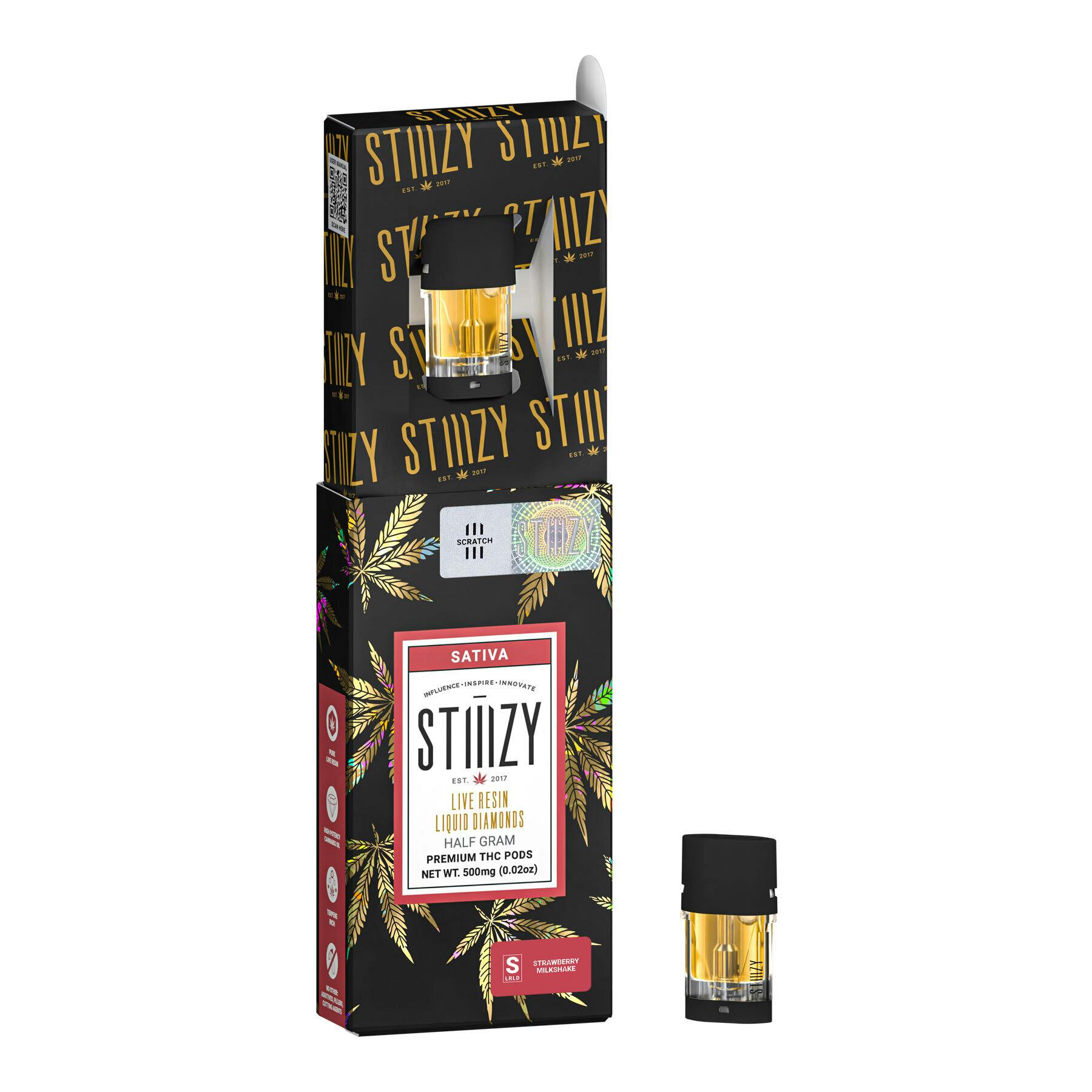 Photograph of product: 0.5G- STRAWBERRY MILKSHAKE- LIVE RESIN LIQUID DIAMONDS- POD