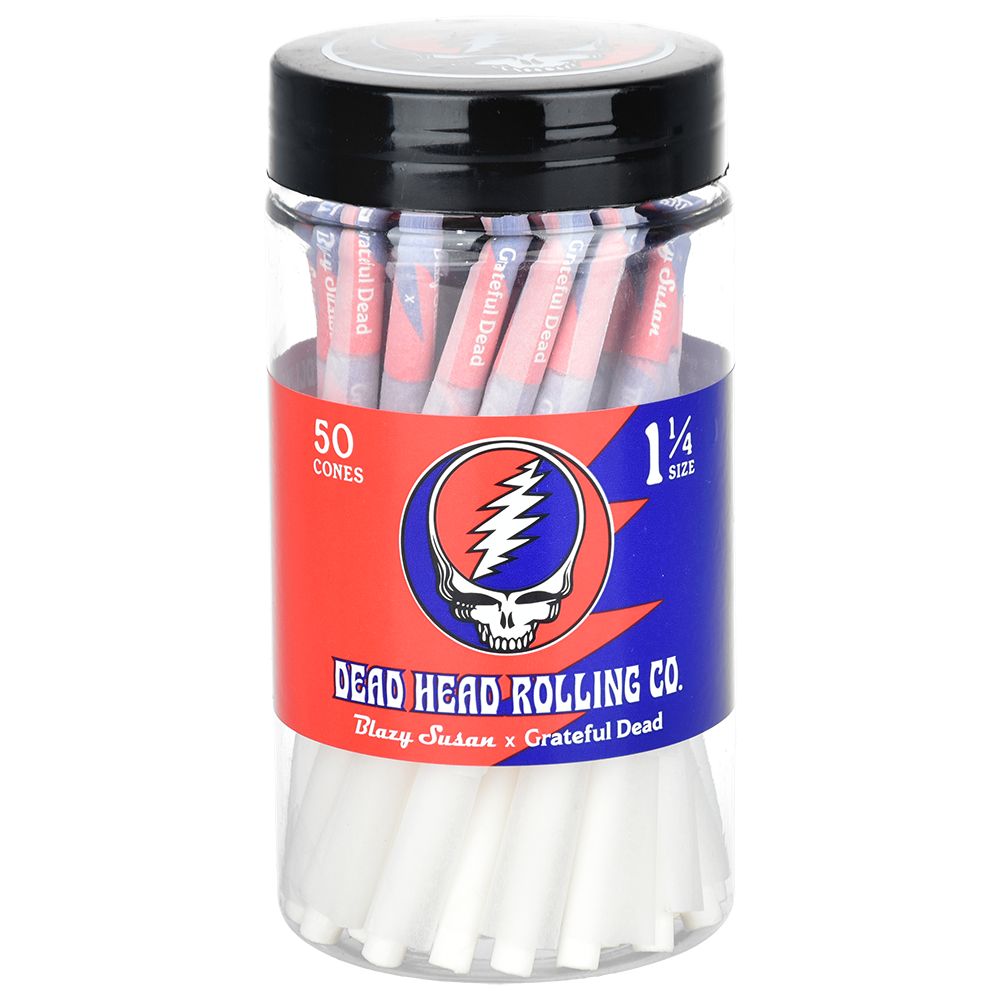 Photograph of product: Blazy Susan x Grateful Dead 1 1/4 Cones - 50ct Jar