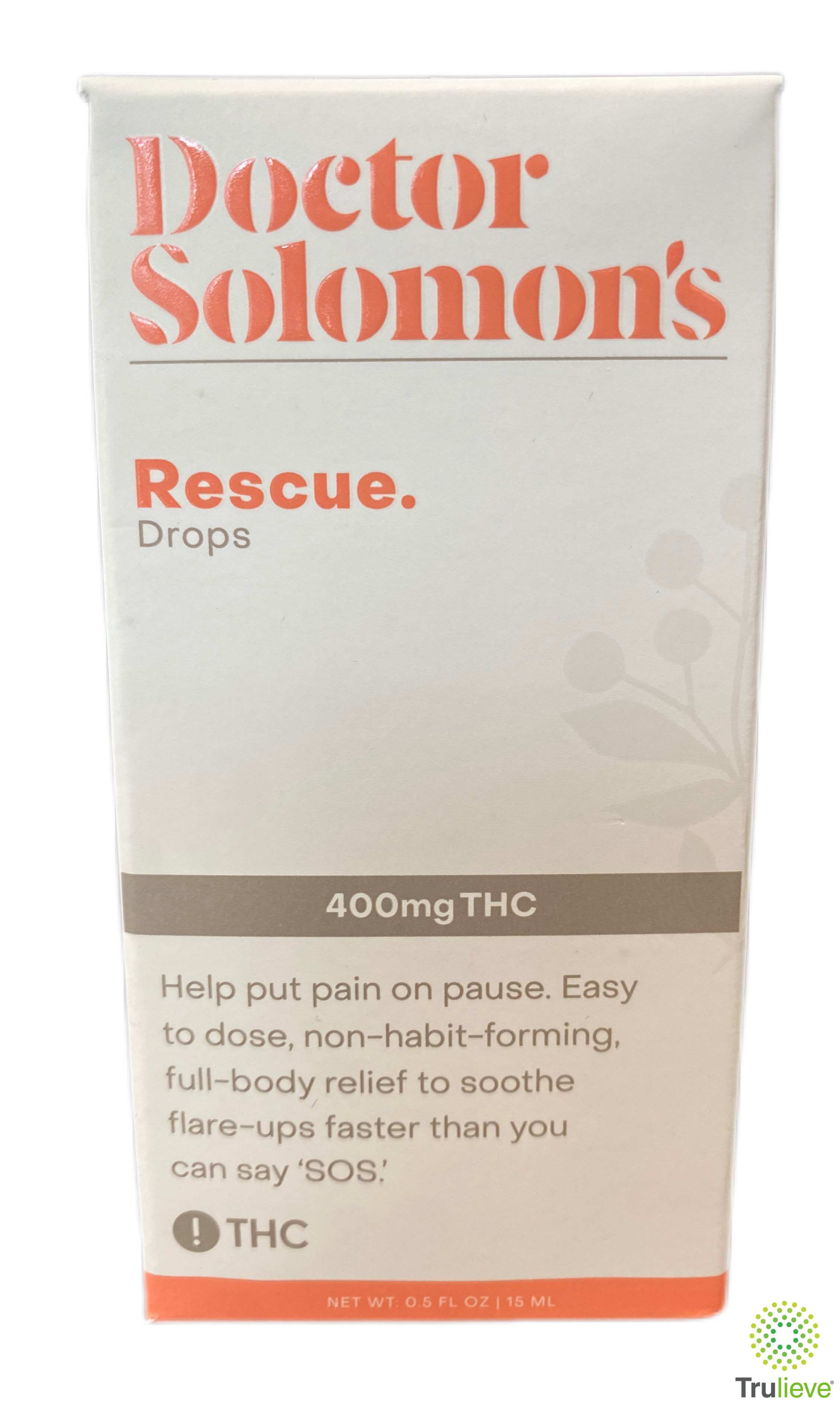 Photograph of product: Doctor Solomon's | Rescue Tincture - TH-oui | 15mL 400mg