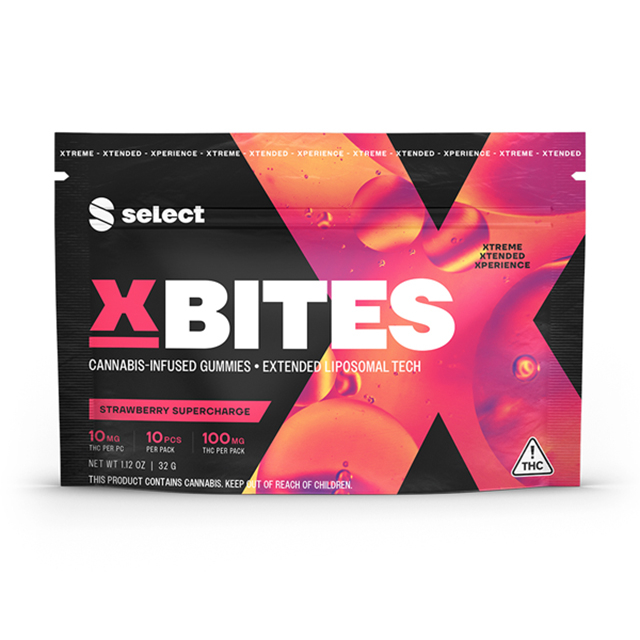 Photograph of product: Strawberry Supercharge X Bites Gummies {581}