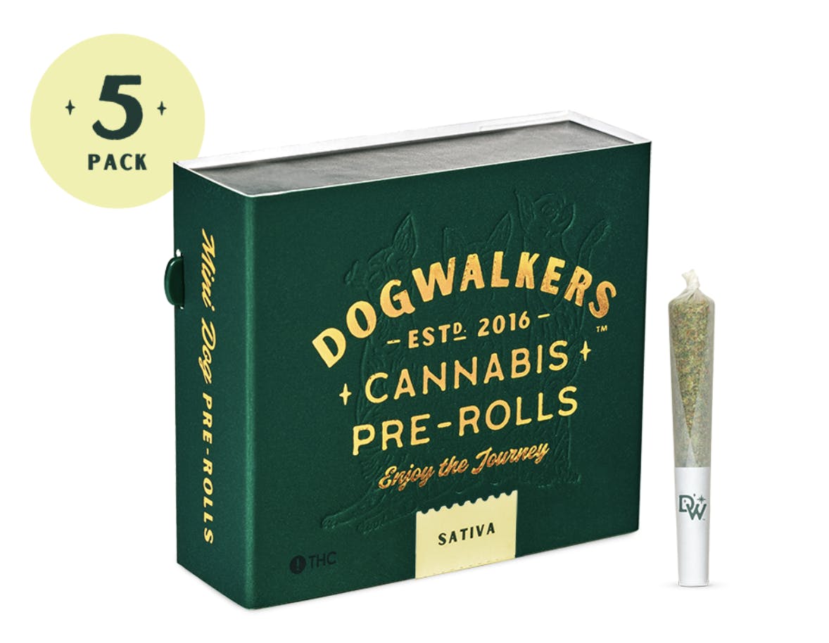 Photograph of product: Dogwalkers - Lemon Drip -  5pk x 0.35g PreRolls