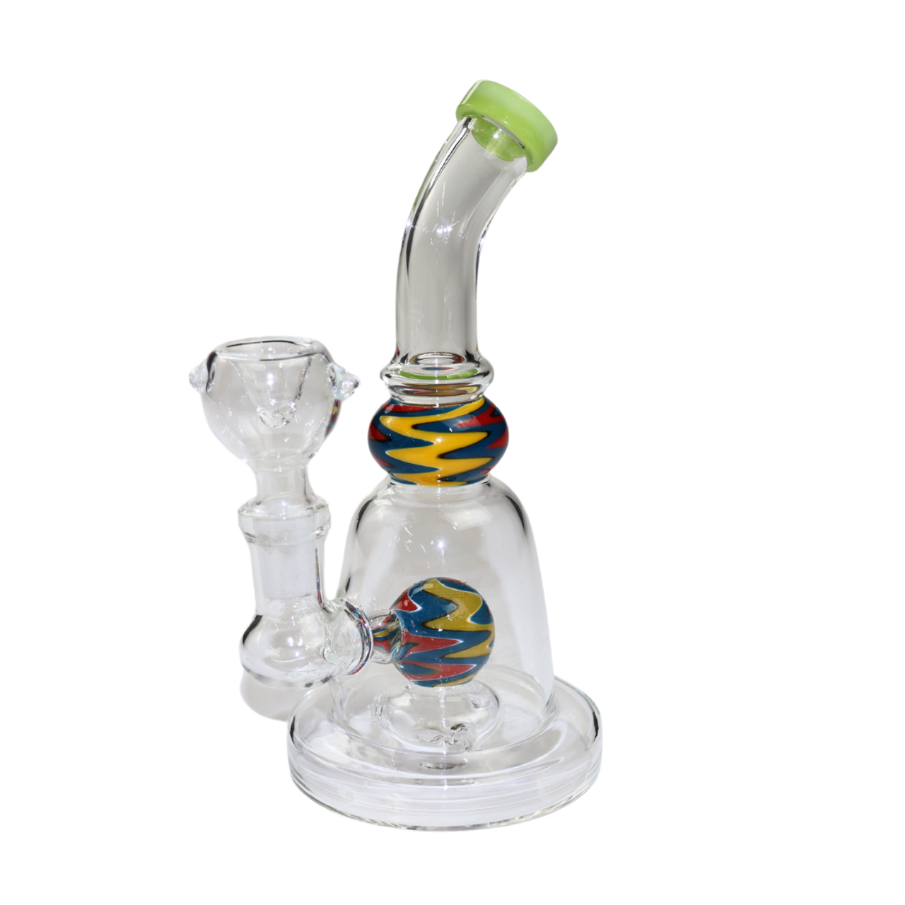 Photograph of product: 7" Wig Wag Ball Perc Bell Bong | Assorted Colors