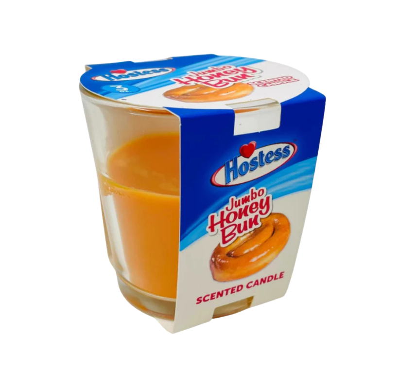 Photograph of product: Hostess Jumbo Honey Bun Scented Candle