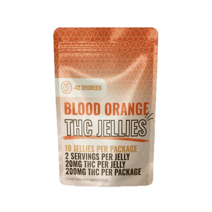Photograph of product: 42 Degrees- Blood Orange TH-oui Jellies-200mg