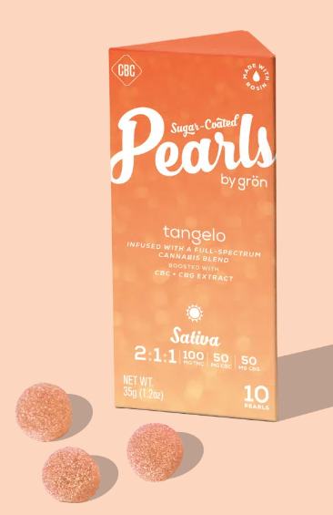 Photograph of product: Pearls Tangelo 2:1:1 Hybrid 100mg [F68]