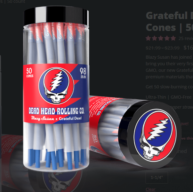 Photograph of product: Blazy Susan 1 1/4" Dead Head Cones | 50pk