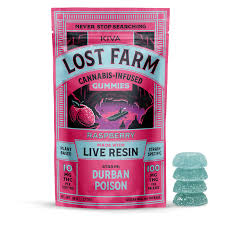 Photograph of product: Kiva Lost Farm Raspberry (S) Live Resin Gummies 10mg 10pk