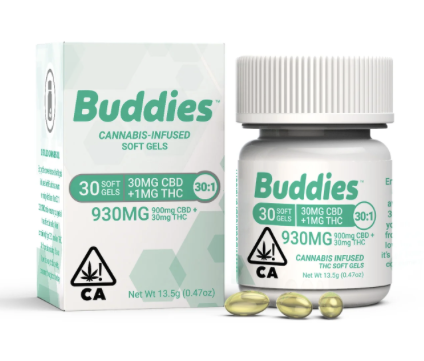 Photograph of product: Thc 1:30 Cbd (4 Caps)