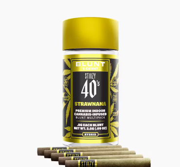 Photograph of product: 40s - Strawnana H - Infused Blunt 5pk - 2.5g