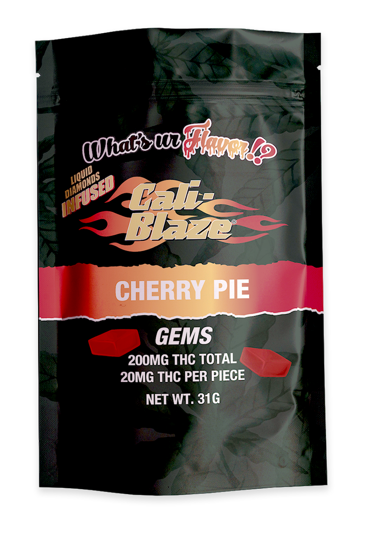 Photograph of product: Cali Blaze | Cherry Pie | 200mg Gummies
