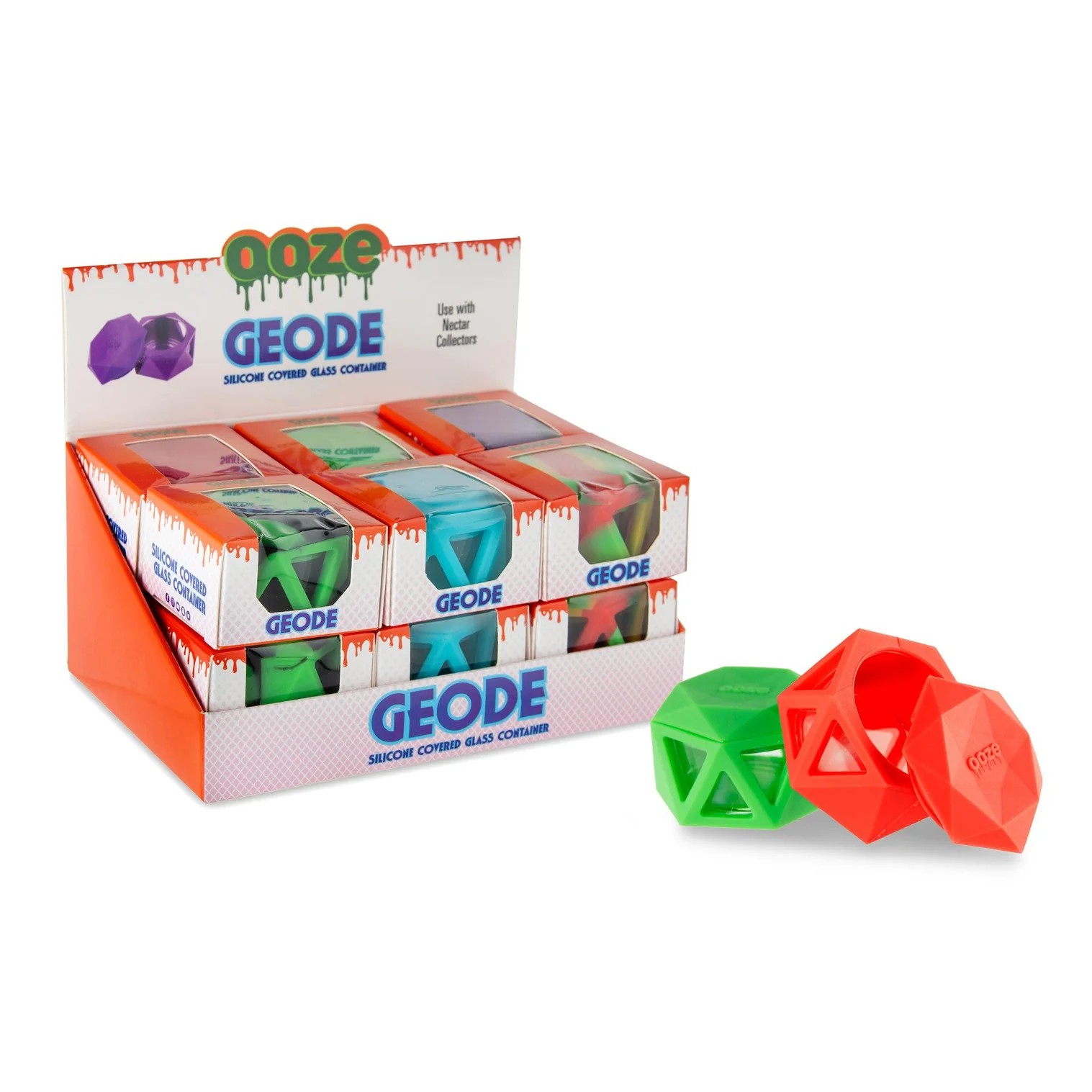 Photograph of product: Ooze Geode Silicone & Glass Container