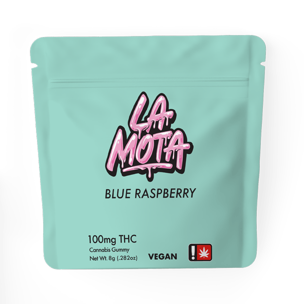 Photograph of product: Blue Raspberry 100mg Gummy-La Mota