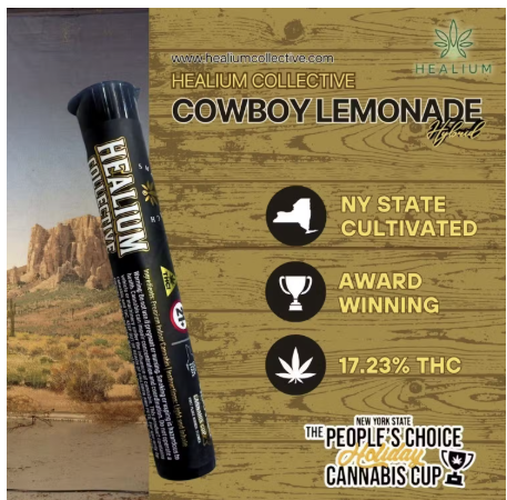 Photograph of product: HC Cowboy Lemonade Pre Roll