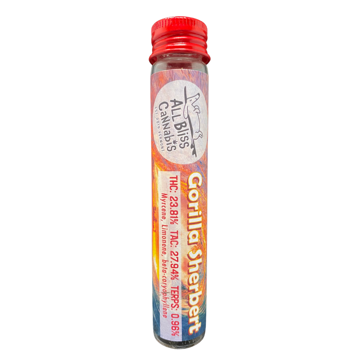 Photograph of Product: All Bliss - Pre-Roll - Gorilla Sherbert