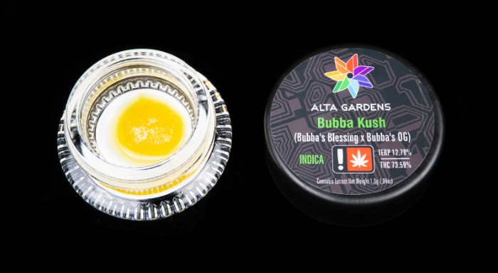 Photograph of product: Alta Gardens | Sugar Sauce | Bubba Kush