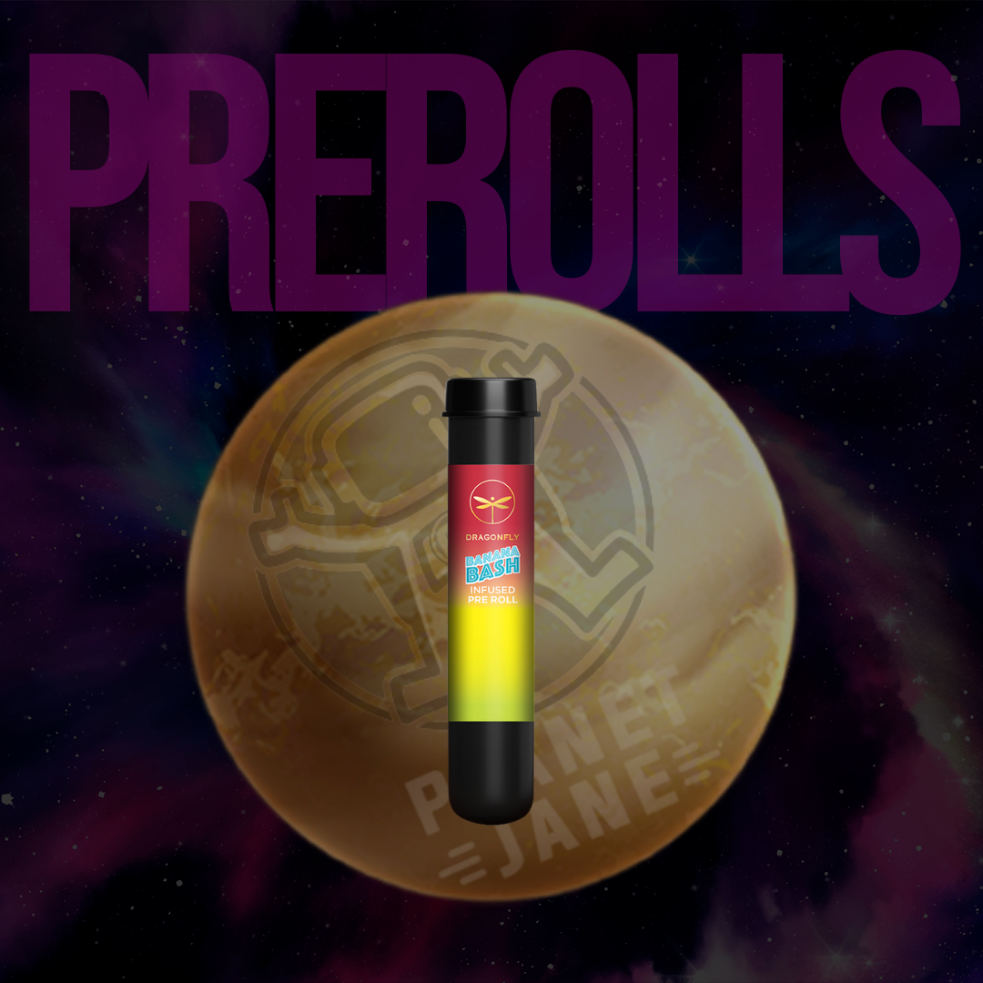 Photograph of product: Dragonfly - 1.25g Infused Preroll - Banana Bash