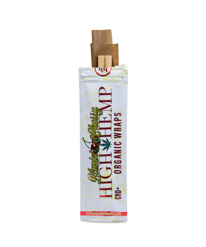 Photograph of product: HIGH HEMP - ORGANIC WRAPS - 2PK - BLAZIN' CHERRY