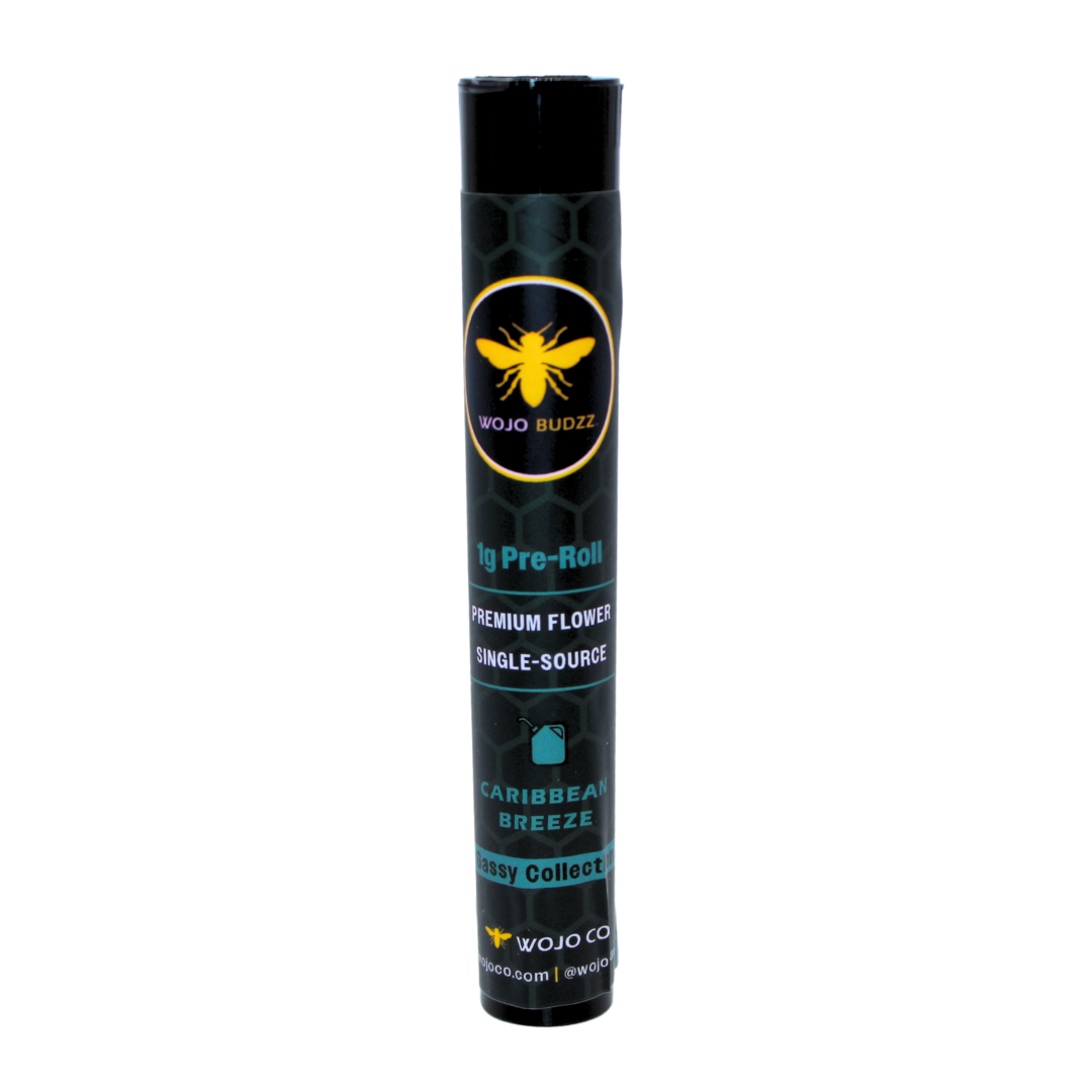 Photograph of product: WOJO CO - 1g Premium Pre-Roll - Caribbean Breeze