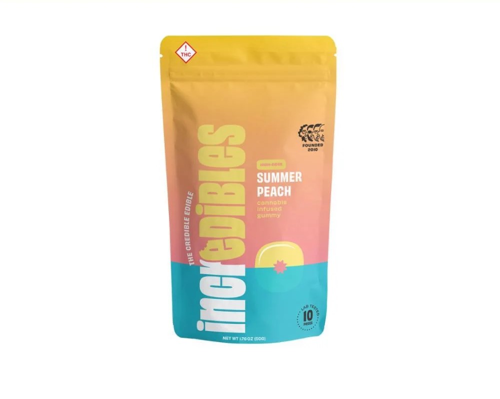 Photograph of product: Summer Peach Oui'd Infused Gummy 10pk