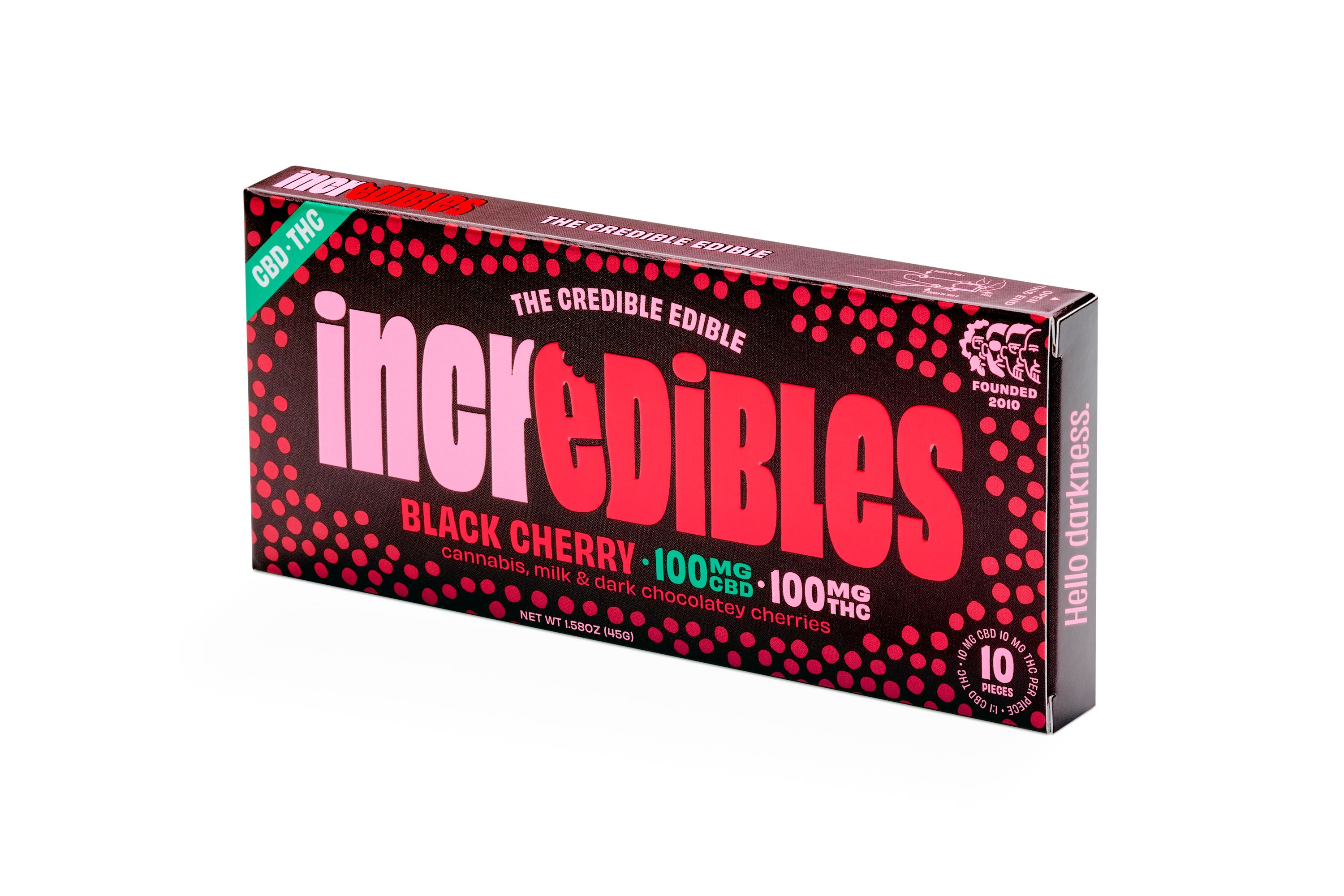 Photograph of product: Cherry CBD 1:1 Chocolate Bar