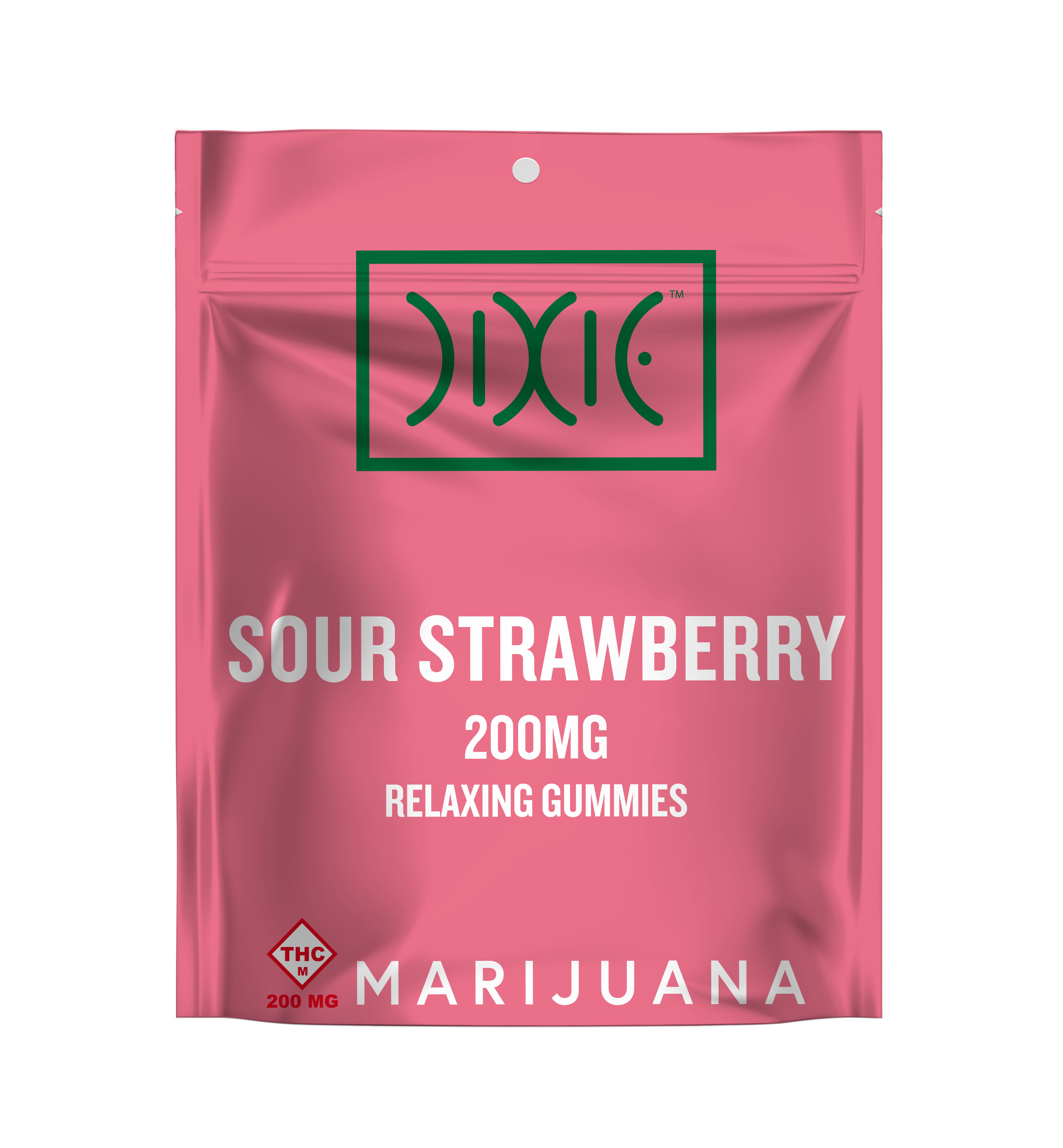Photograph of Product: Sour Strawberry Gummies (200mg)