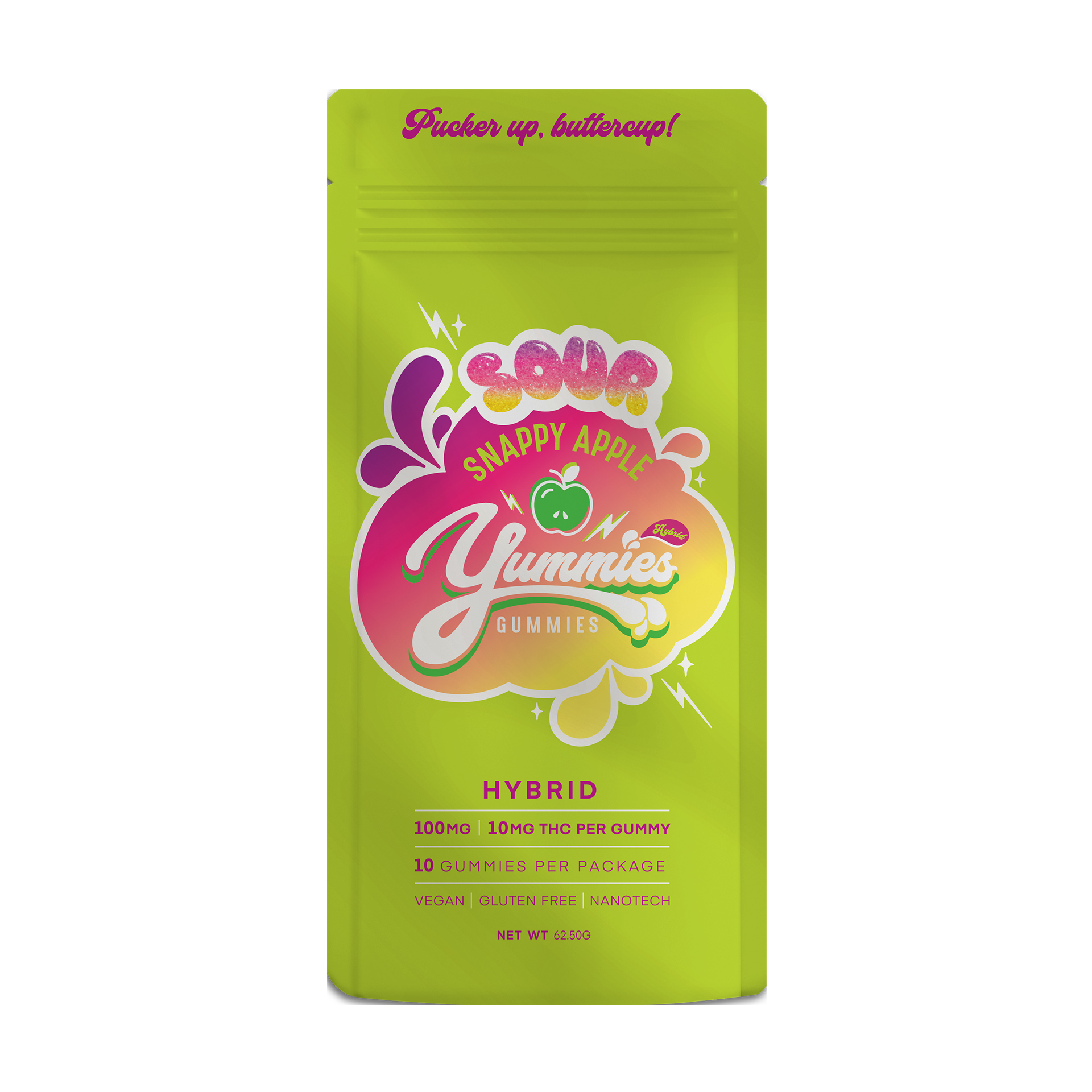 Photograph of product: Gummies - Sour Snappy Apple (H)