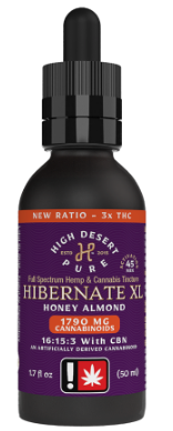 Photograph of product: High Desert Pure | Tincture | Hibernate XL (w/ CBN+CBG) | 1.7oz