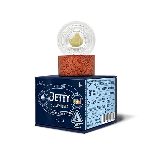 Photograph of product: Peel Out| 1g Live Rosin Concentrate