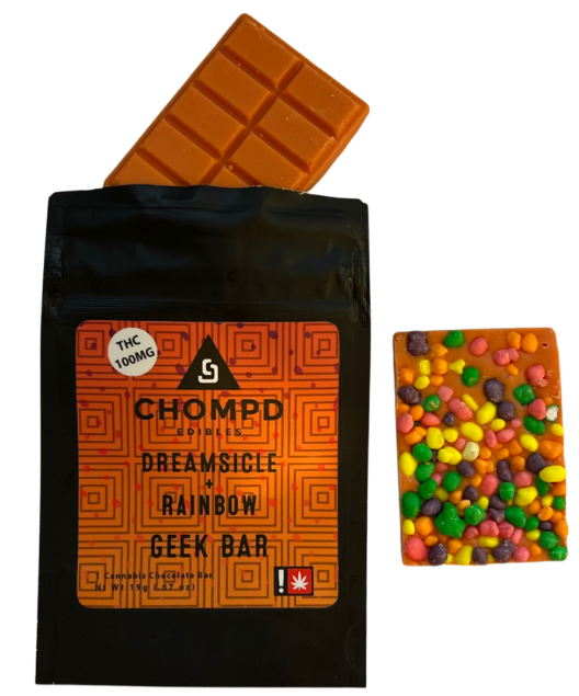 Photograph of product: Dreamsicle + Rainbow Chocolate Geek Bar | 1pk