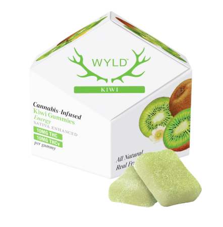 Photograph of product: Wyld Gummies Kiwi THCV 1:1