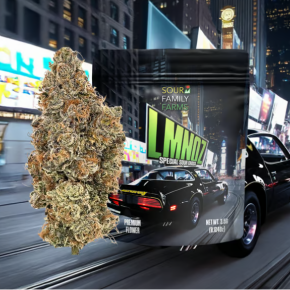 Photograph of product: Sour Family Farms | LMNOZ 1/8oz - Hybrid