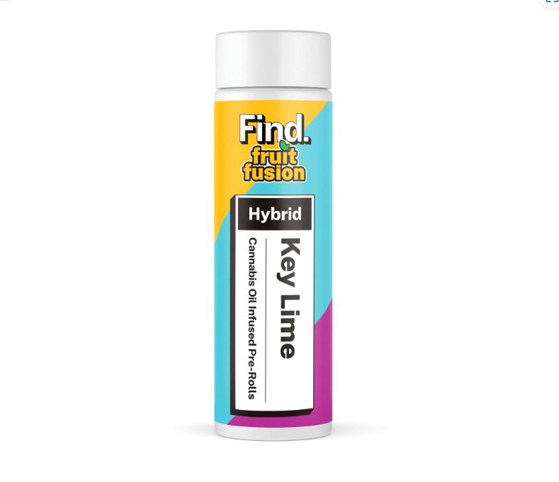 Photograph of product: Key Lime Fruit Fusion (Dos Scoops) | 1.25g | 2pk Infused Pre-Rolls | Find.