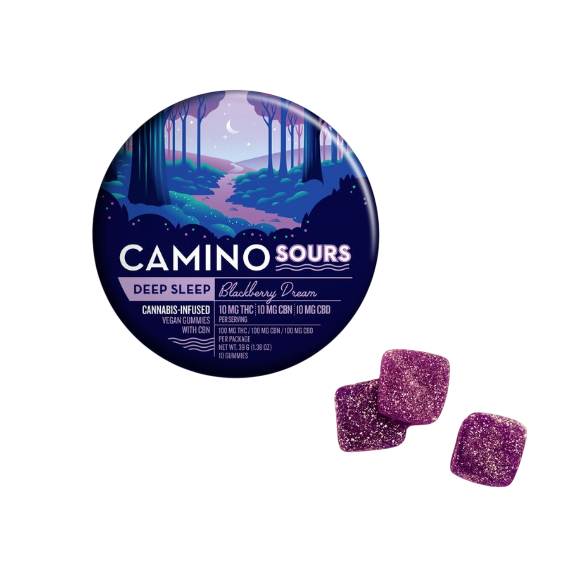 Photograph of product: Deep Sleep: Blackberry Dream - TH-oui:CBN:CBD Gummie 10 Pack (100mg)