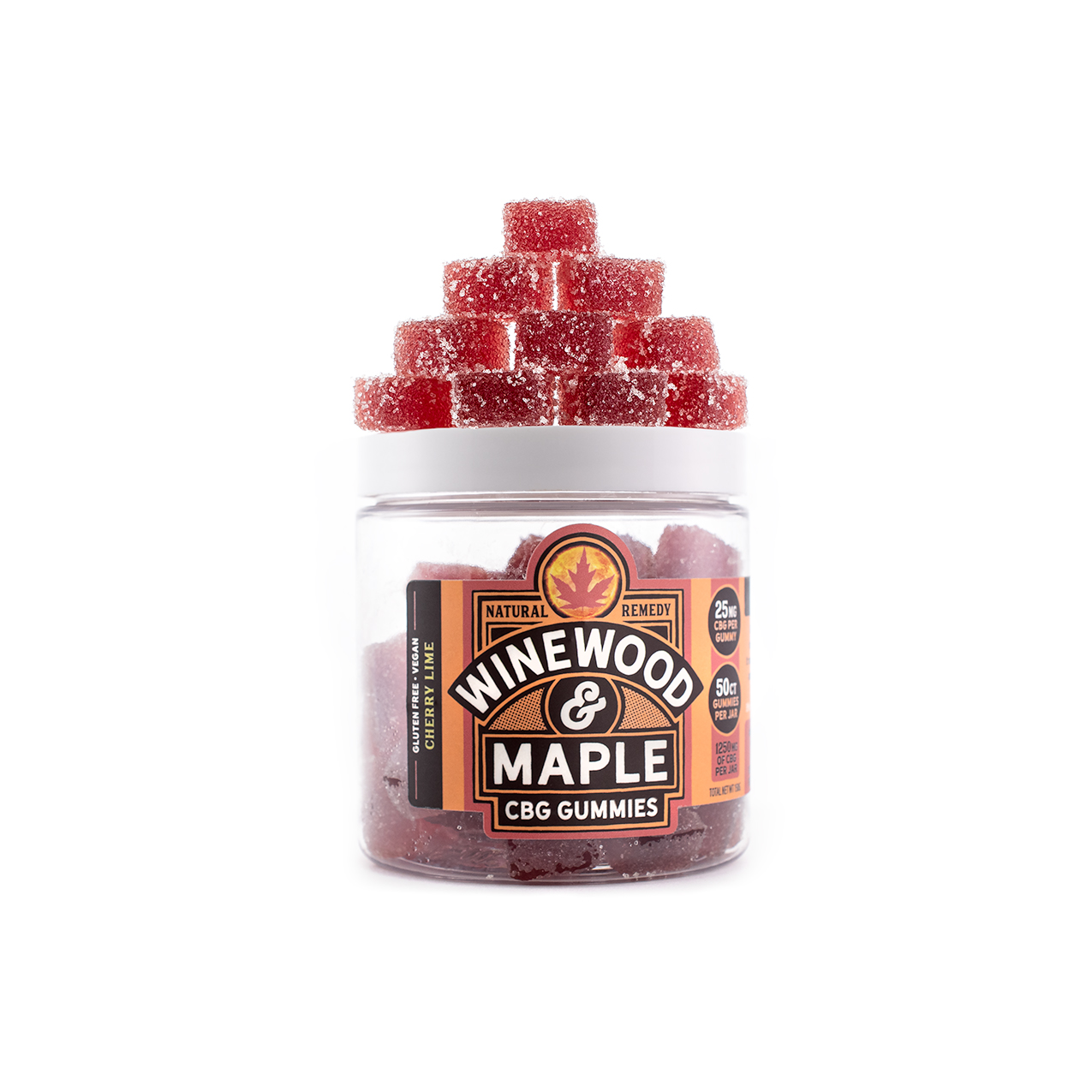 Photograph of product: CBG Gummies | Cherry Lime 50pack [25mg/ea]