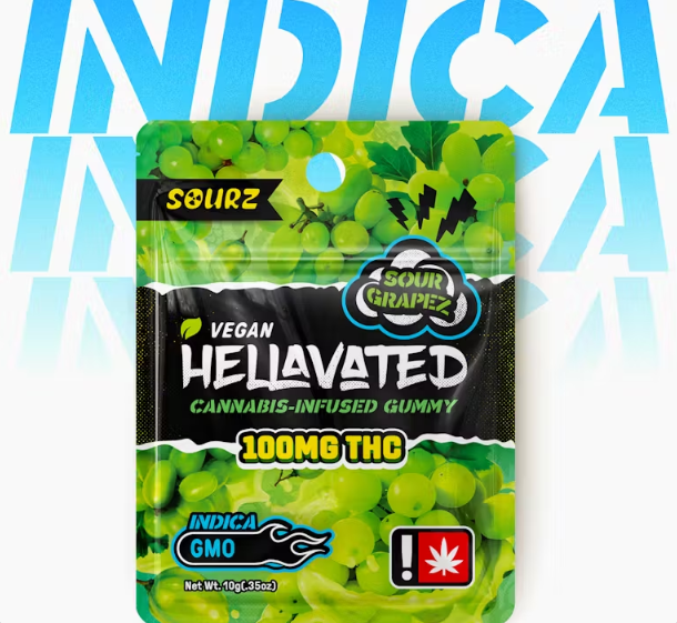 Photograph of product: Hellavated // Sour Grape Gummiez