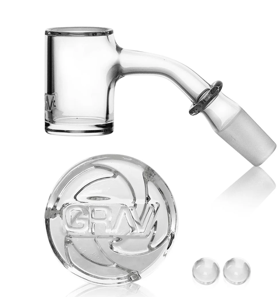 Photograph of product: GRAV Seamless Quartz Banger Set | 14mm M | 45 Degree